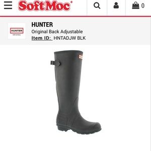 Hunter boots size 9 Adjustable